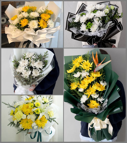 广东梅州市丰顺县潘田镇白事花束代送